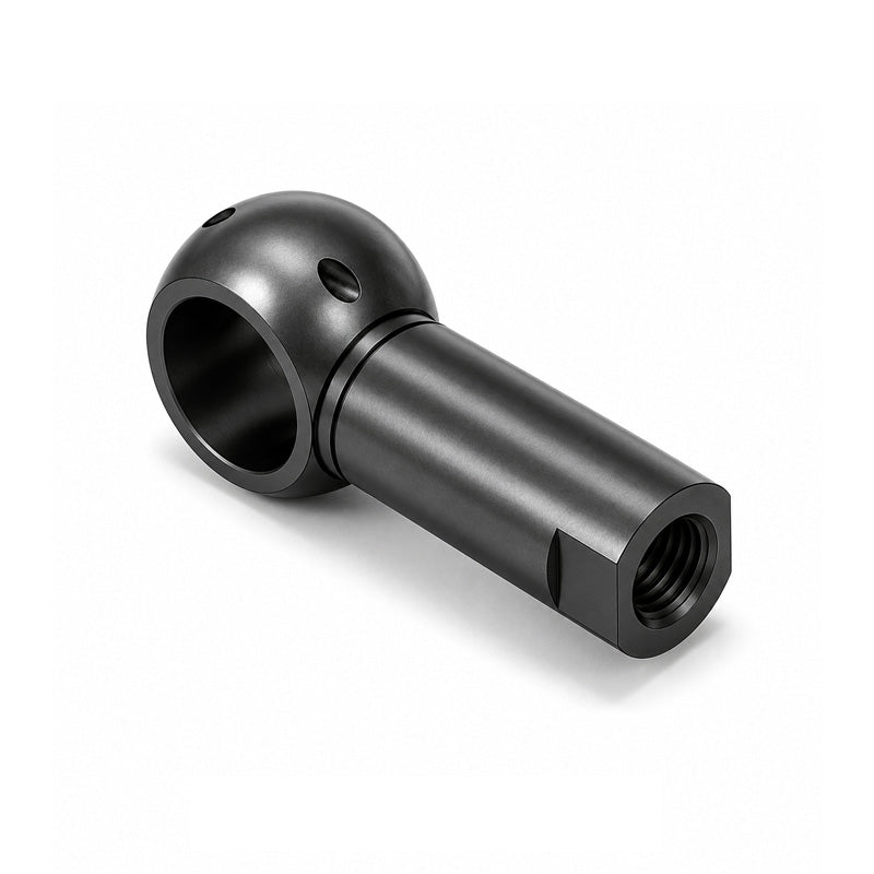 Chiavette B19 Left Hand Steel Ball Socket with Internal Snap Ring and Holes for Safety Clip 19mm Ball Diameter M16 Thread - Allow 2-3 Days