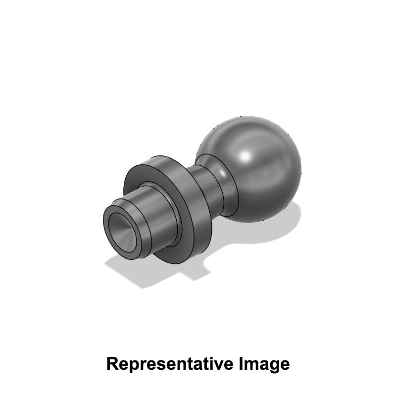 Chiavette B19x18 Steel Ball Stud Unthreaded 19mm Ball Diameter 18mm Length - Allow 2-3 Days