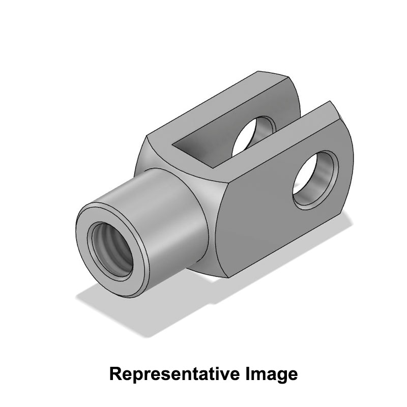 Chiavette GA16x32 Right Hand Female Aluminium Clevis 16mm Bore 32mm Base / Bore Center M16x2 Thread - Allow 7-10 Days