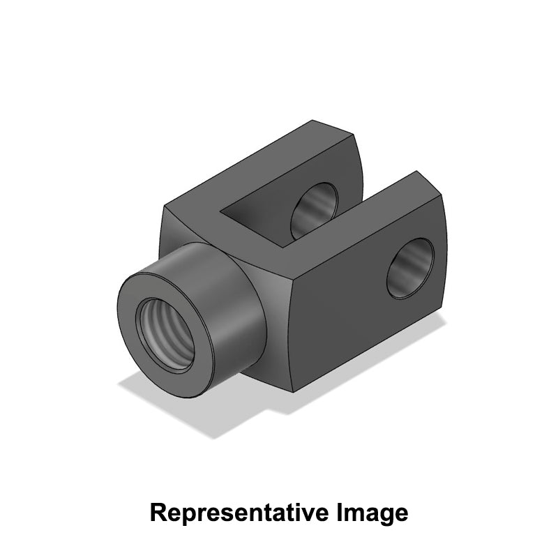 Chiavette G25x40LH CNOMO Left Hand Female Steel Clevis 25mm Bore 40mm Base / Bore Center M36x02 Thread - Allow 7-10 Days