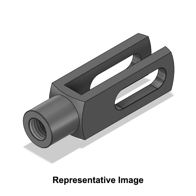 Chiavette GS14X56SS Right Hand Female Stainless Steel Clevis with Elongated Hole 14.1mm Bore 56mm Base / Bore Center M14x2 Thread - Allow 7-10 Days
