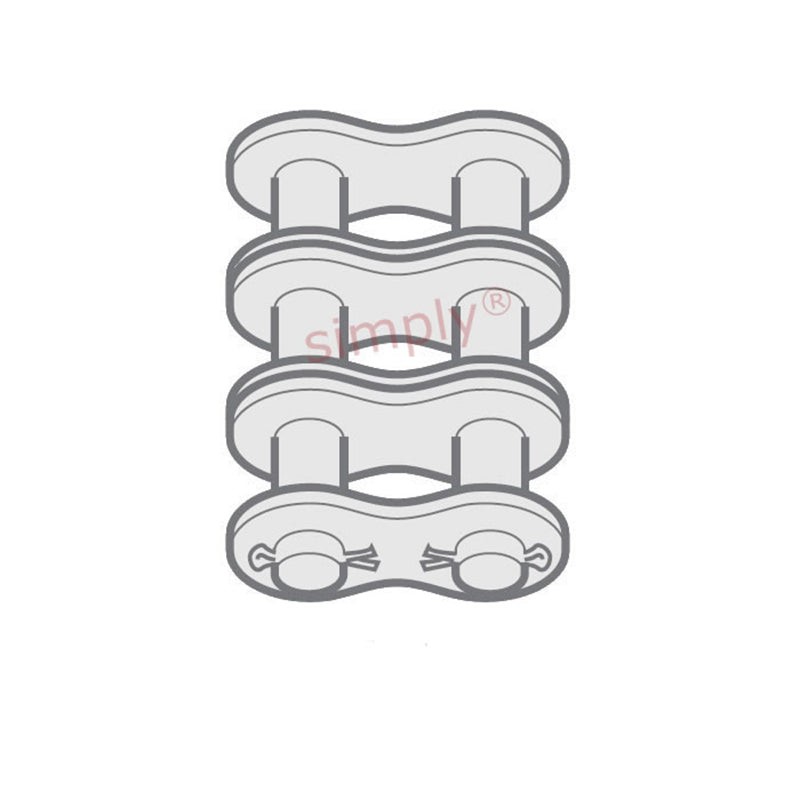 Renold Blue Box 80-3-NO58 ANSI / AS Triplex Chain Cottered Connecting Link 1 inch Pitch