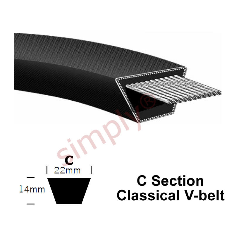 C77 Pix Classical C-Section Muscle V-Belt