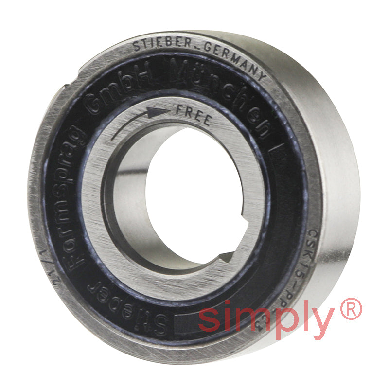 Stieber CSK15PP 15mm Sprag Clutch One Way Bearing with Internal and External Keyways 15x35x11mm