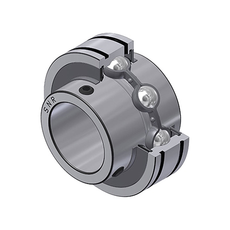 SNR CUC206-18 Imperial Full Width Grooved Parallel Outer Bearing Insert 1-1/8 inch Bore 62mm Outside Diameter with Grub Screws - Allow 2-3 Days