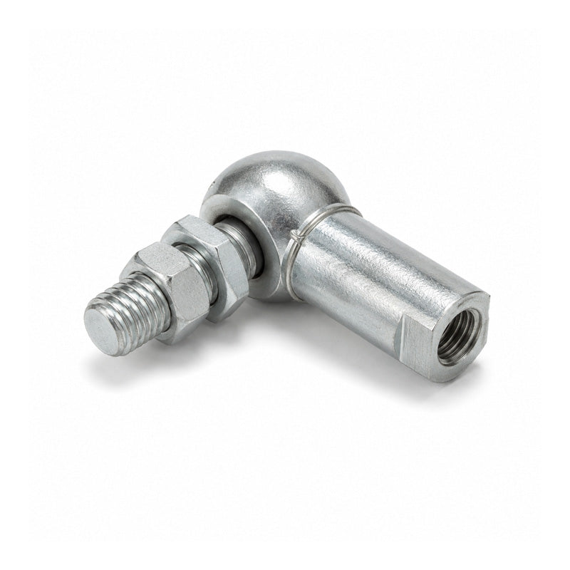 Durbal DCS10 Right Hand Galvanised Steel Ball Joint with Safety Clip 10mm Ball Diameter M6x1 Thread - Allow 7-10 Days