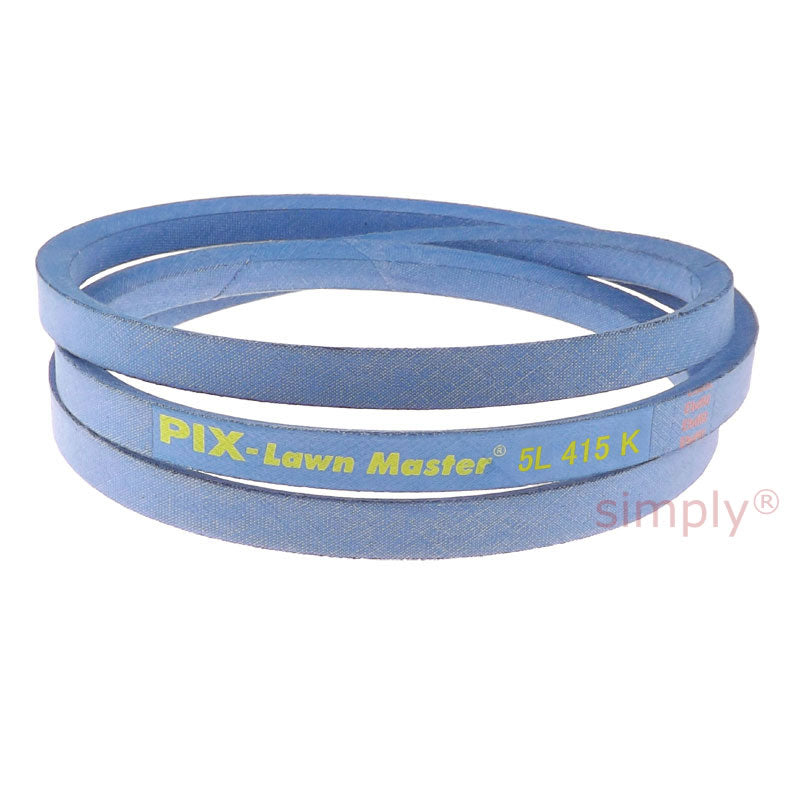DRY-5L415K 5L Section 17x10mm Blue Cotton Dry Cover Kevlar Re-inforced Mower Wrapped V-Belt