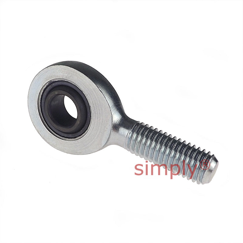 Fluro EA6 Right Hand Zinc Plated Steel / Steel Male Plain Rod End M6 Thread