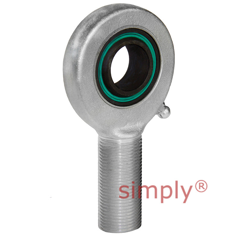 Fluro EA302RS Right Hand Zinc Plated Steel / Steel Male Plain Rod End M30x2 Thread