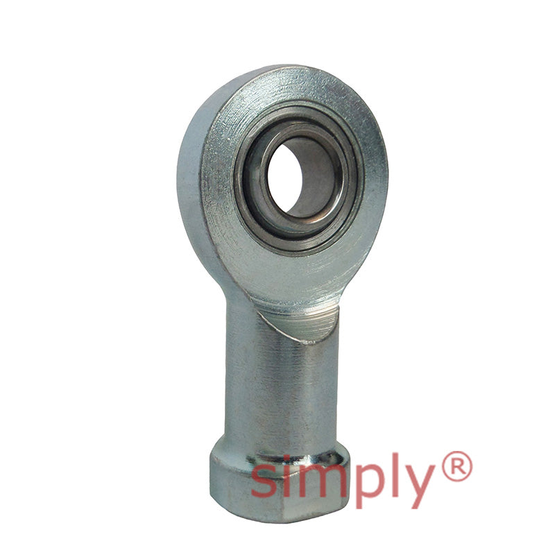 Fluro EI15D Right Hand Zinc Plated Steel Maintenance Free Female Plain Rod End M14 Thread