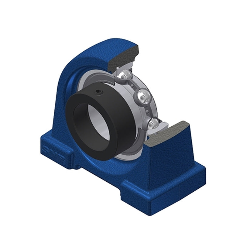SNR ESPG211N Threaded Base Small Footprint Metric Pillow / Plummer Block Housing Supplied with Eccentric Collar Insert 55mm Bore - Allow 2-3 Days