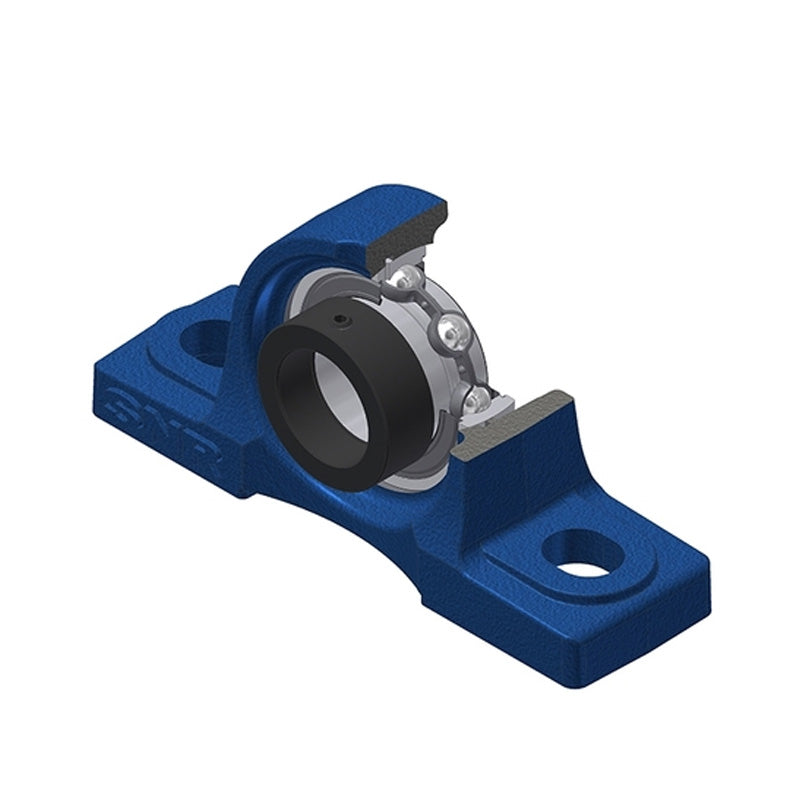 SNR ESP207N Metric Cast Iron Two Bolt Pillow / Plummer Block Housing with 35mm Eccentric Collar Insert - Allow 2-3 Days