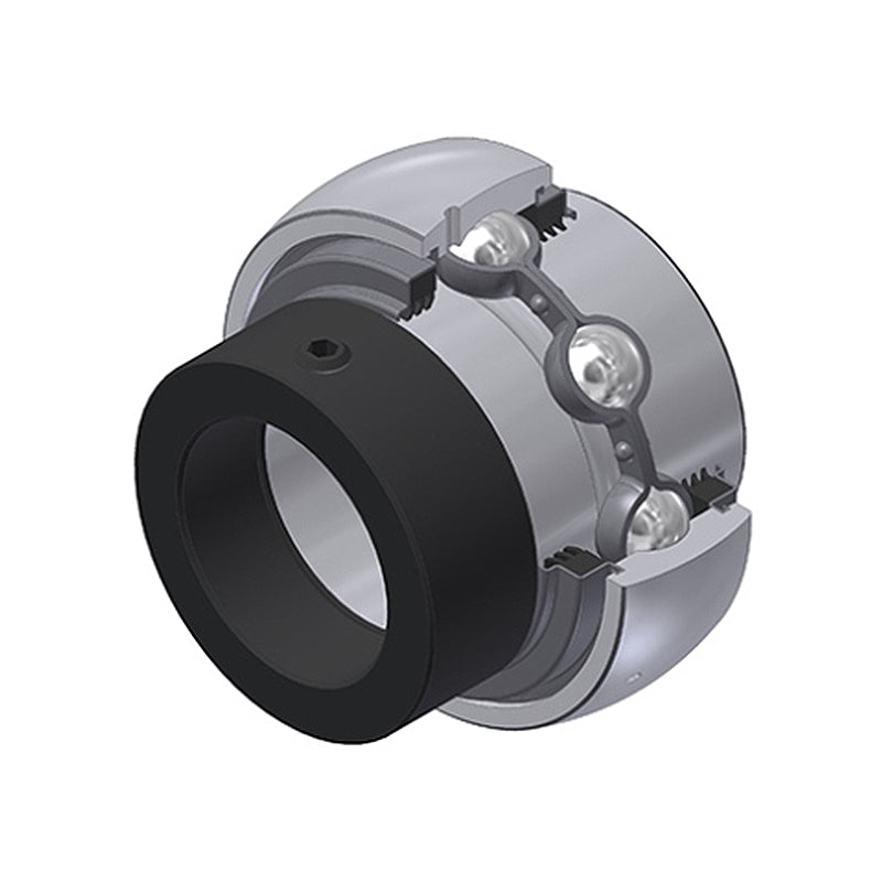 SNR EX207G2L3 Metric Full Width Spherical Outer Bearing Insert 35mm Bore 72mm Outside Diameter with Eccentric Collar and Triple Lip Seals - Allow 2-3 Days