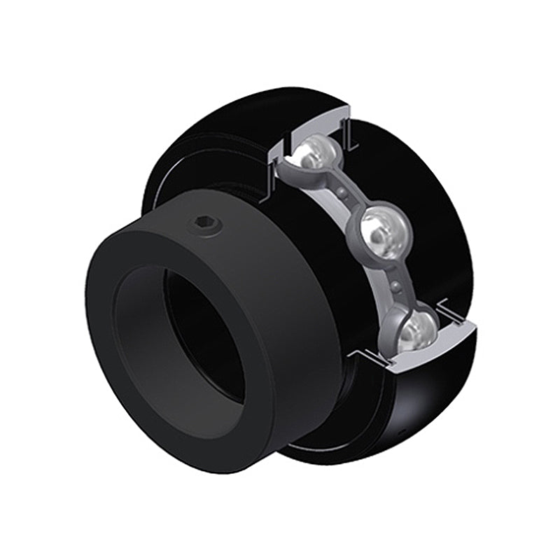 SNR EX203G2T20 Metric Full Width Spherical Outer High Temp Bearing Insert 17mm Bore 47mm Outside Diameter with Eccentric Collar - Allow 2-3 Days