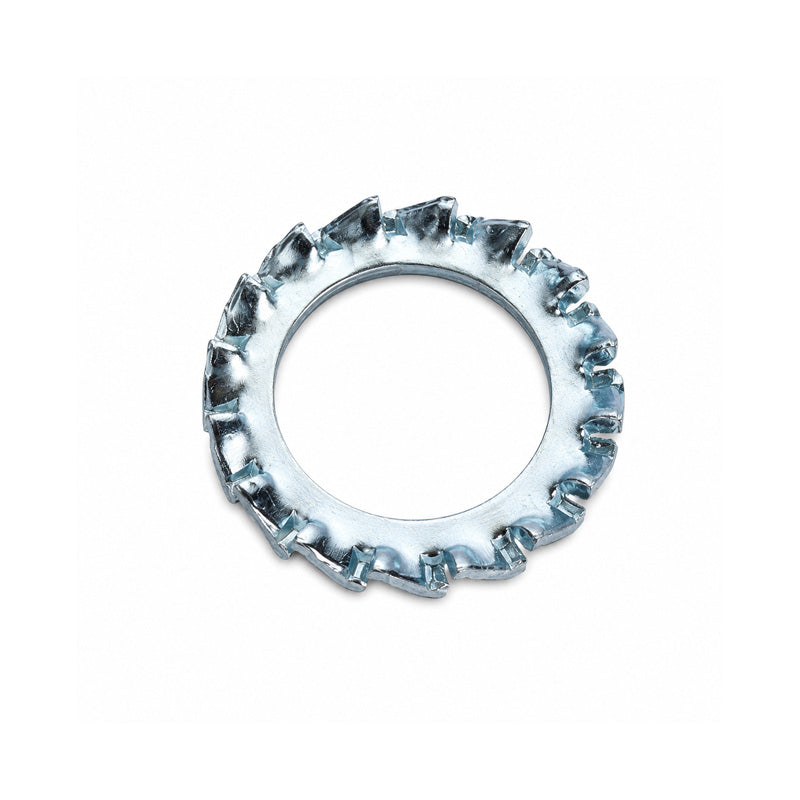 Unifix M12x20.5x1mm External Serrated Washer DIN 6798A with Bright Zinc Plated Finish