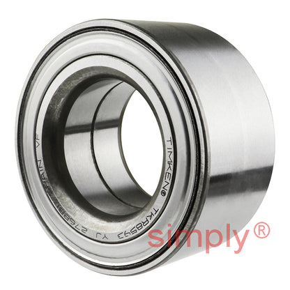 F16055 Rubber Sealed Double Row Wheel Bearing 40x75x37mm