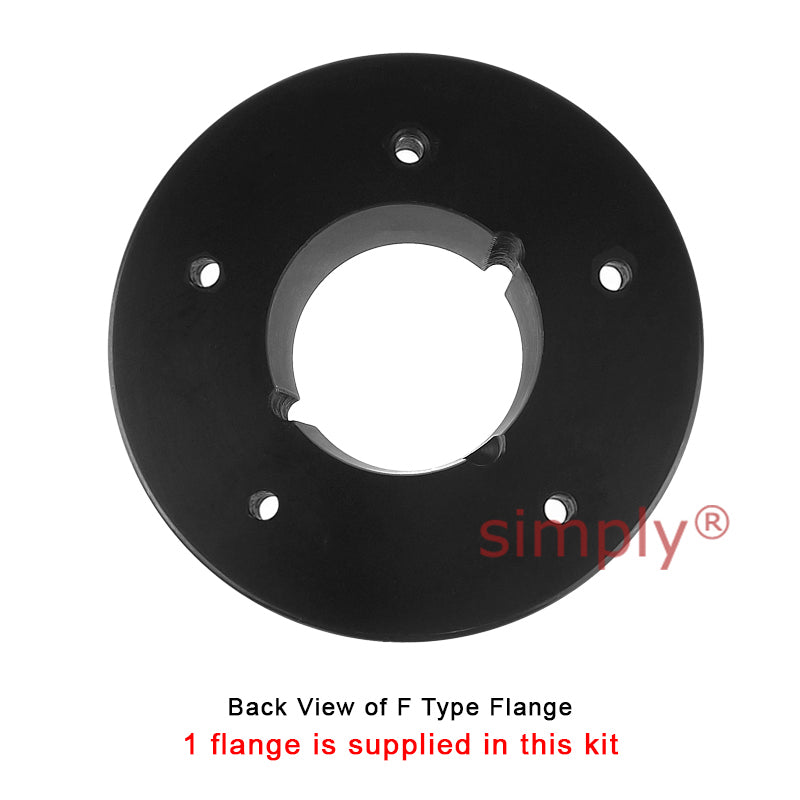 Major Brand F70F/F70B Inner Facing Taper Bore/Pilot Bored Tyre Drive Coupling Assembly with Fire Resistant Antistatic (F.R.A.S) Tyre