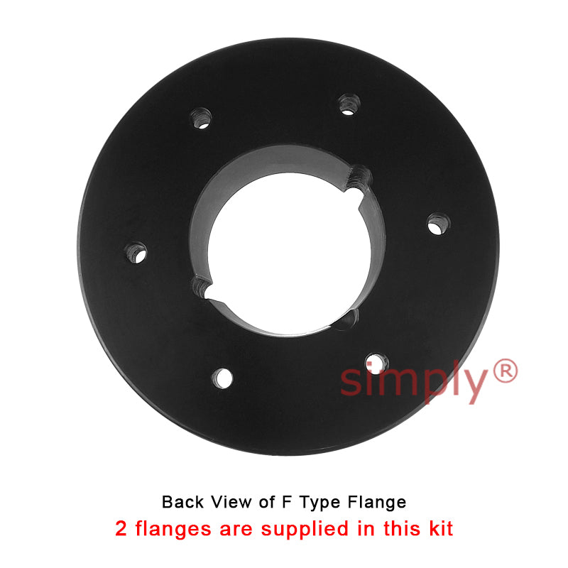 Major Brand F90F/F90F Inner Facing Taper Bores Type Tyre Drive Coupling Assembly with Natural Rubber Tyre
