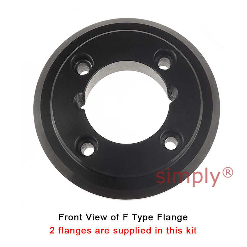 Major Brand F50F/F50F Inner Facing Taper Bores Type Tyre Drive Coupling Assembly with Natural Rubber Tyre