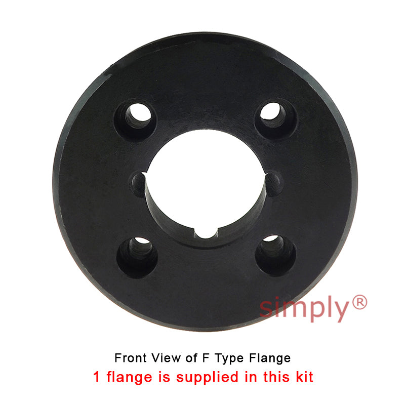Major Brand F40F/F40B Inner Facing Taper Bore/Pilot Bored Type Tyre Drive Coupling Assembly with Natural Rubber Tyre