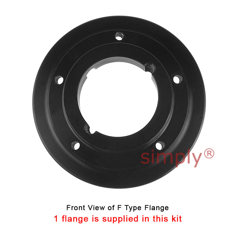 Major Brand F70F/F70B Inner Facing Taper Bore/Pilot Bored Type Tyre Drive Coupling Assembly with Natural Rubber Tyre