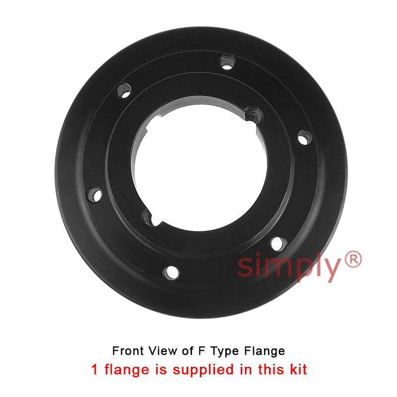 Major Brand F120H/F120F Inner/Outer Facing Taper Bores Type Tyre Drive Coupling Assembly with Fire Resistant Antistatic (F.R.A.S) Tyre