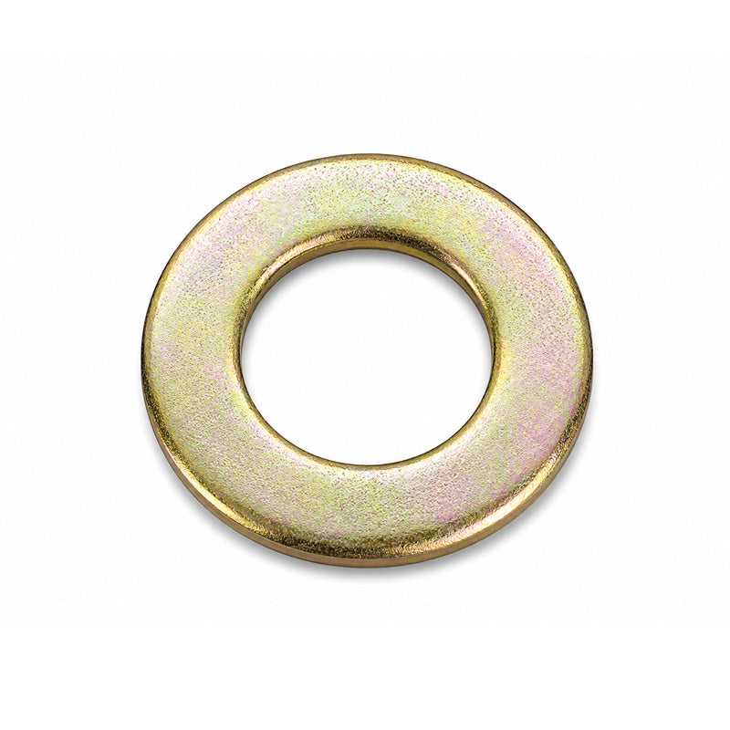 Unifix M3x7x0.5mm Form A Flat Washer DIN 125A with Zinc and Yellow Finish - Allow 2-3 Days