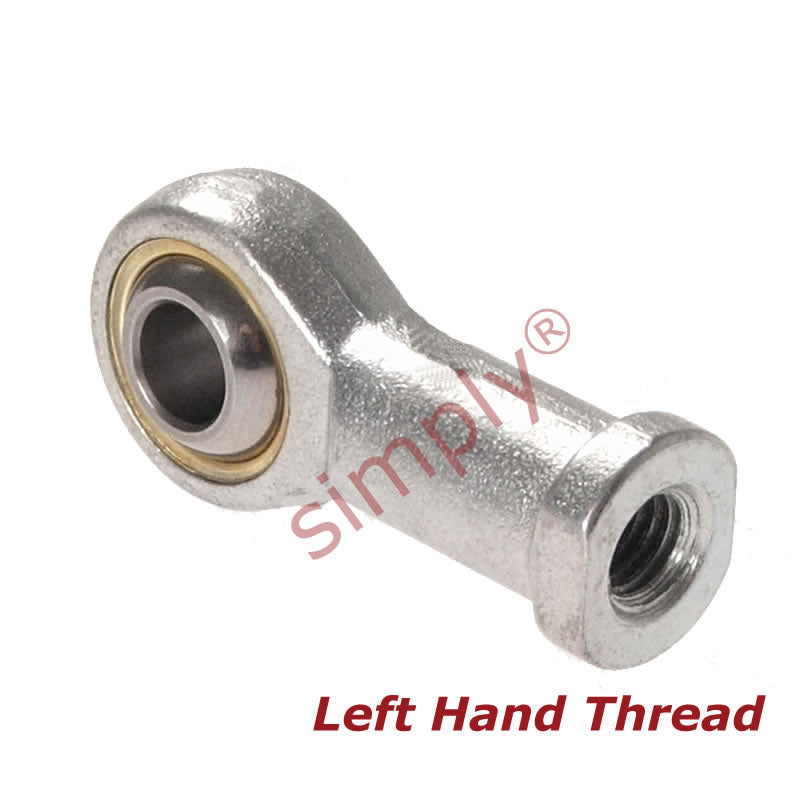 Dunlop FBL-03 Left Hand Imperial Steel / Bronze Lined Maintenance Required Plain Female Rod End 3/16 UNF Thread - Allow 7-10 Days
