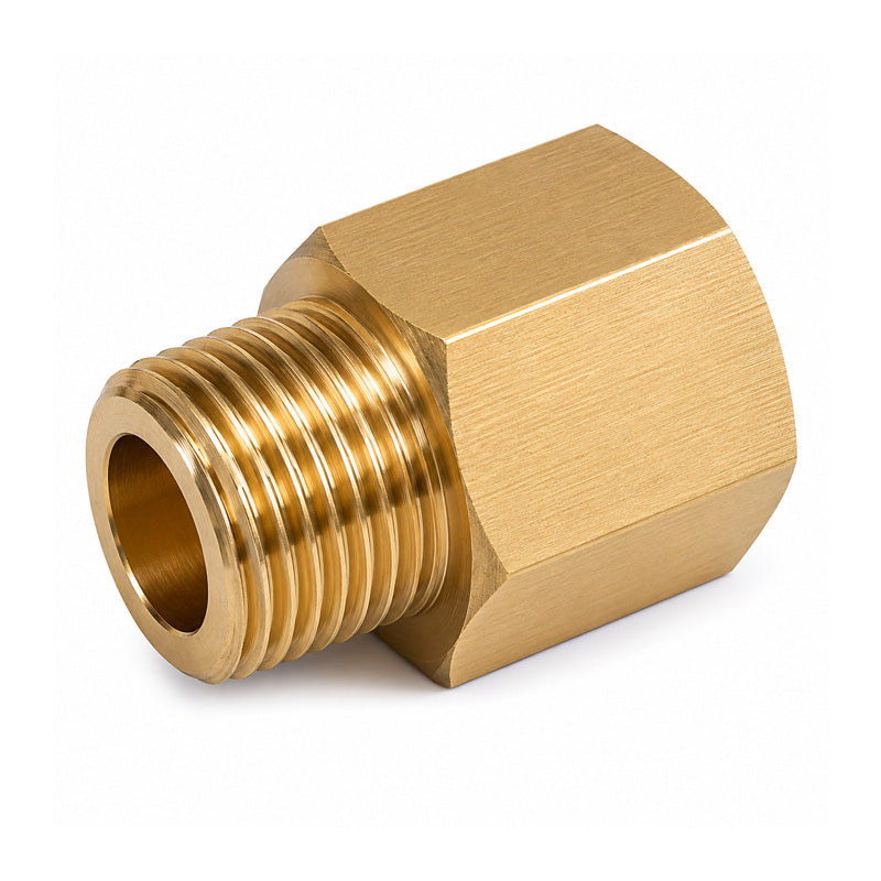 1/4 BSP Female to 1/4 BSP Male Mild Steel Zinc Plated Yellow Thread Adaptors