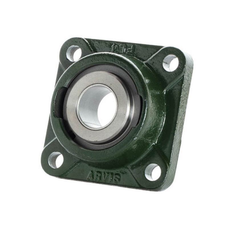 Major Brand FL7-60M-DX Metric Cast Iron Four Bolt Square Flanged Housing with 60mm Bore Steel Insert - Allow 3-4 Weeks