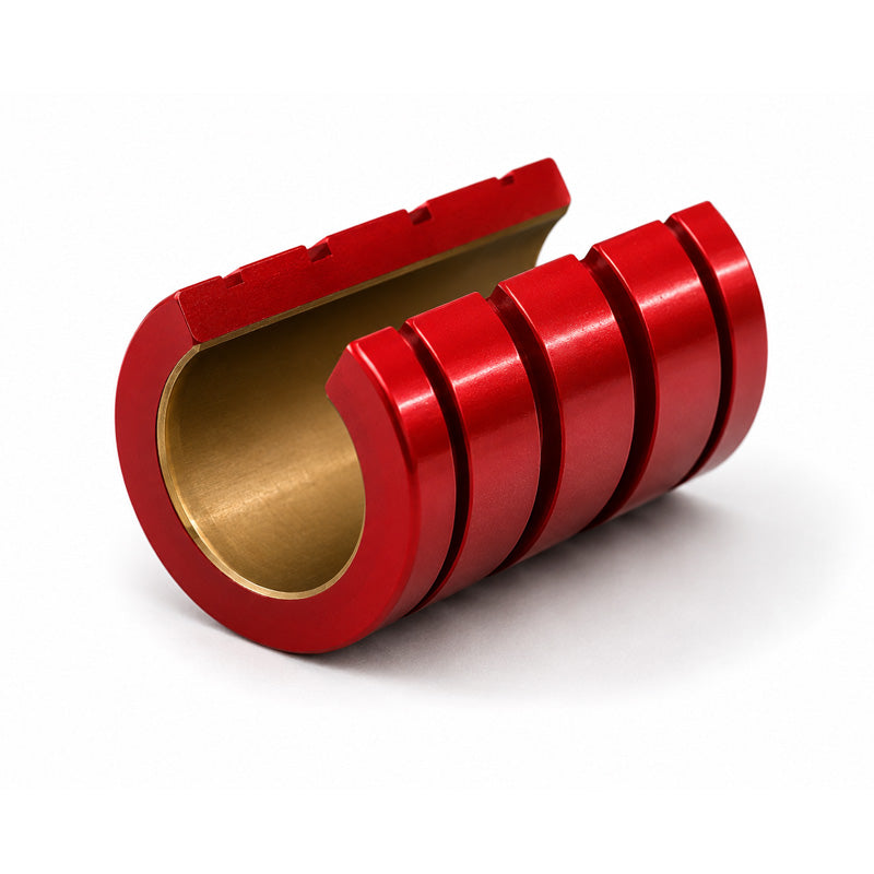 PBC FLN 04 Imperial Open Precision Linear Plain Bearing with Frelon Gold 0.25x0.5x0.75 inch (Allow 2-3 Days)