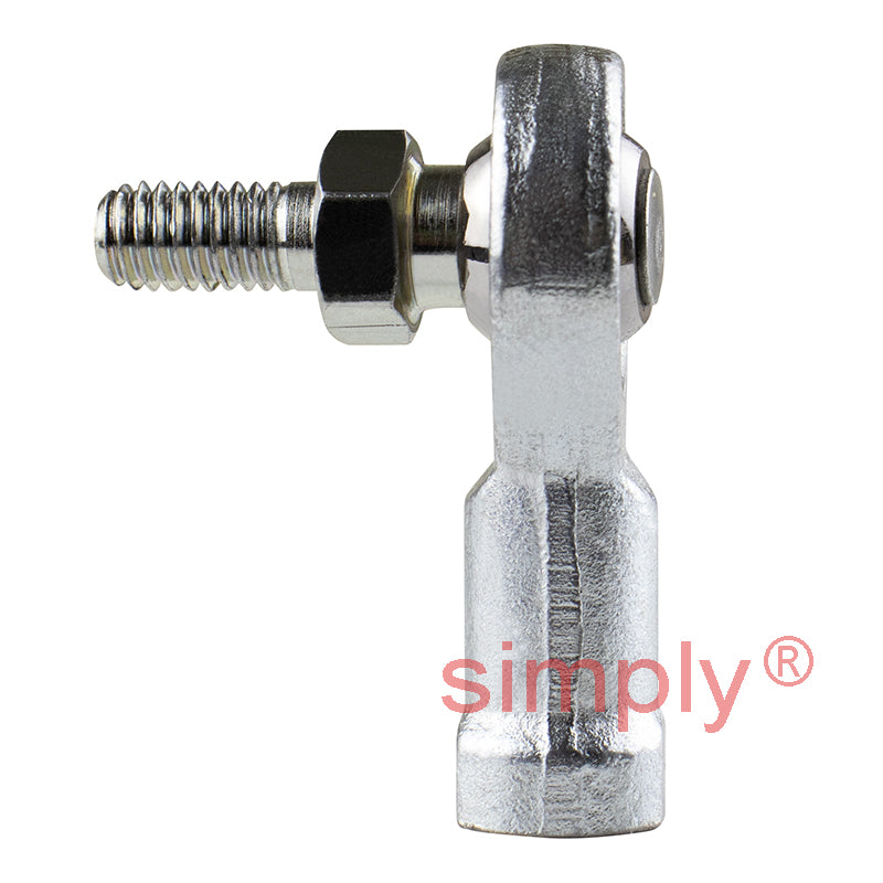 Branded FS-M06S Right Hand Metric Steel / PTFE Lined Maintenance Free Studded Female Rod End M6x1 Thread