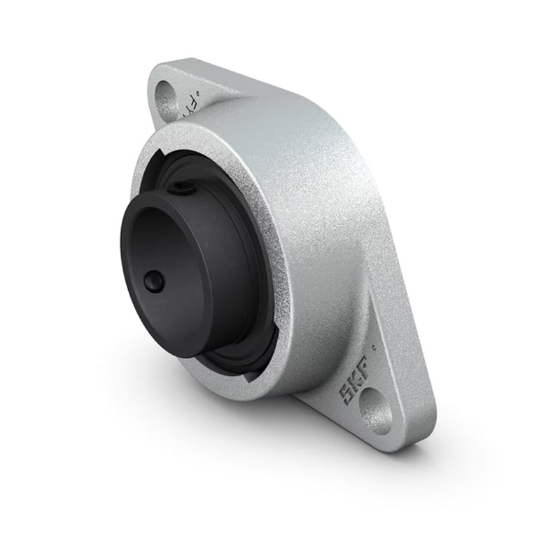 SKF FYT30TFVA228 Y Bearing Two Bolt Oval High Temperature Flange Unit Housing with Steel Cage Insert for Metric Shaft 30mm
