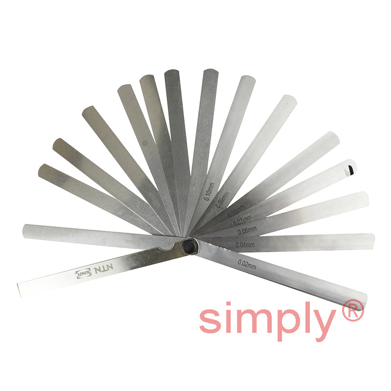 SNR Feeler Gauge Tool 150mm Length with 17 Gauges