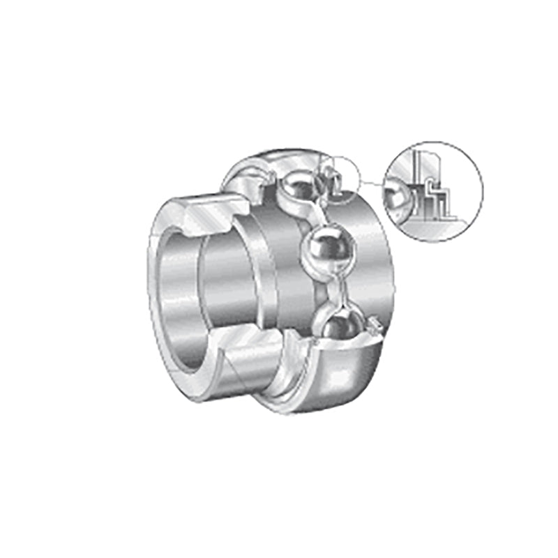 INA GE25XLKLLB Metric Spherical Outer Bearing Insert with L Seals and Eccentric Collar 25x52x44.5mm