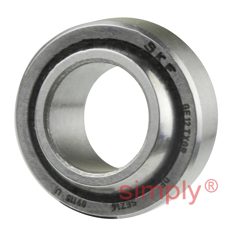 SKF GE12TXGR Maintenance Free Spherical Plain Bearing Steel / PTFE Fabric 12x22x10x7mm