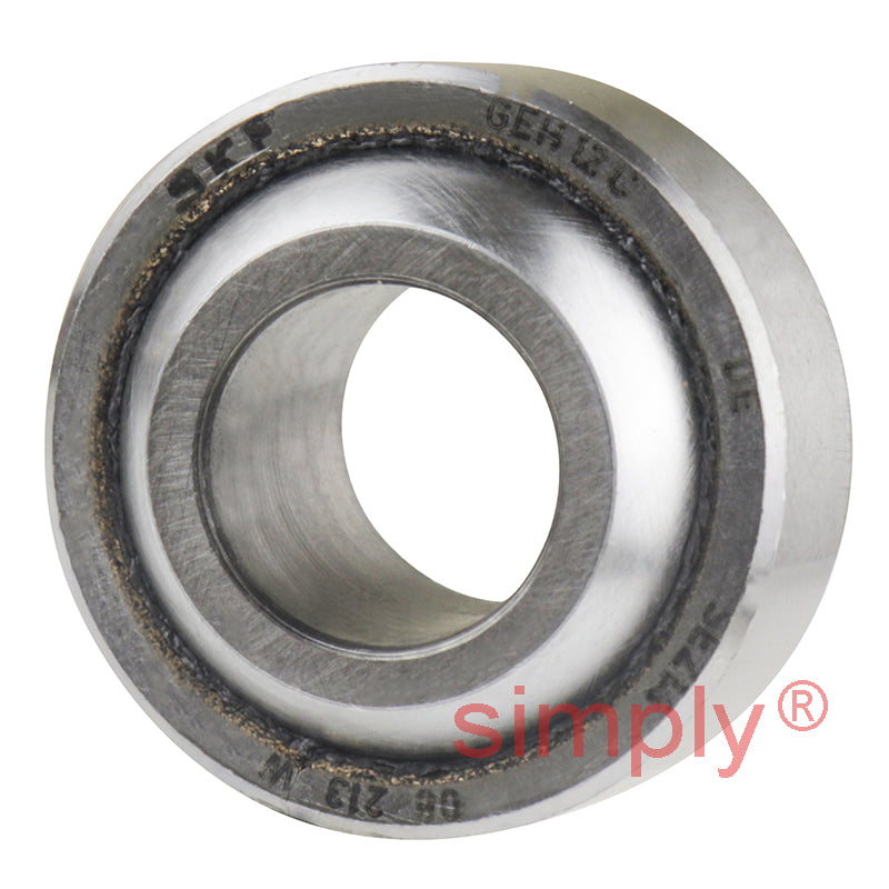 SKF GEH12C Maintenance Free Spherical Plain Bearing Steel / Bronze 12x26x15x9mm