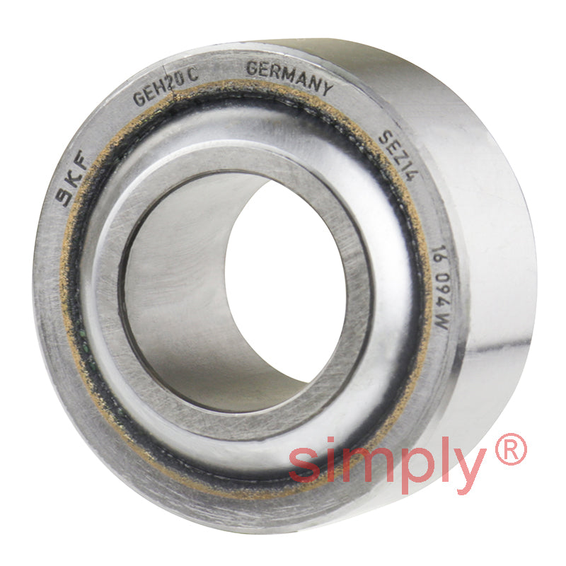 SKF GEH20C Maintenance Free Spherical Plain Bearing Steel / Bronze 20x42x25x16mm