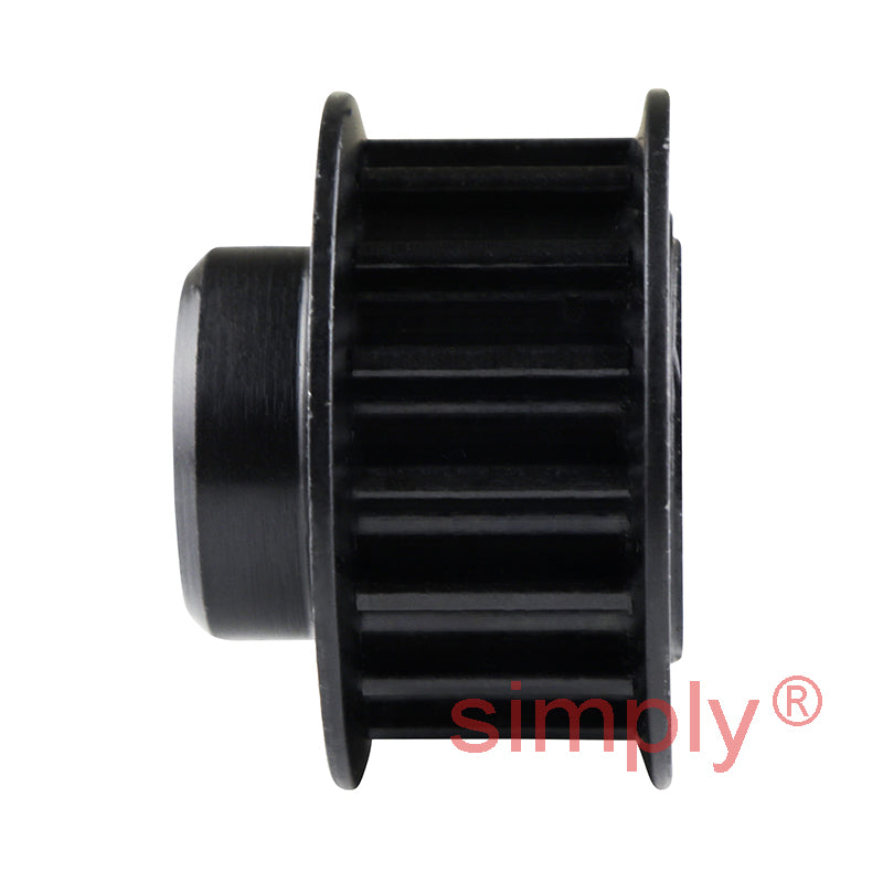 P15-5M-15F - 5mm Pitch 15 Tooth Flanged HTD Type Steel Pilot Bore Timing Pulley for 15mm Wide Belts