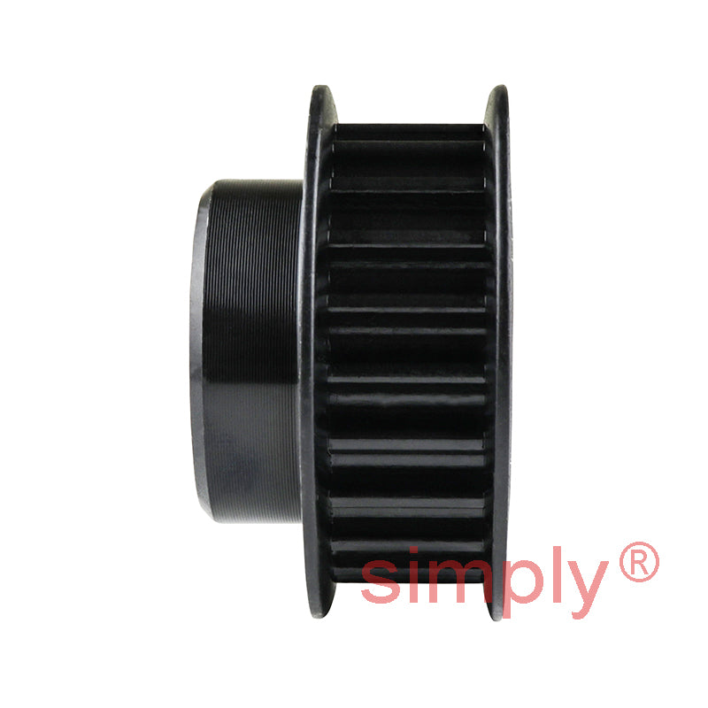 Drive-Flex P22-5M-25F - 5mm Pitch 22 Tooth Flanged HTD Type Steel Pilot Bore Timing Pulley for 25mm Wide Belts