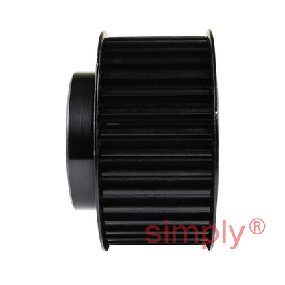 P36-5M-15F - 5mm Pitch 36 Tooth Flanged HTD Type Steel Pilot Bore Timing Pulley for 15mm Wide Belts
