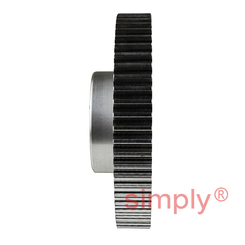 P60-5M-25 - 5mm Pitch 60 Tooth Flangeless HTD Type Aluminium Pilot Bore Timing Pulley for 25mm Wide Belts