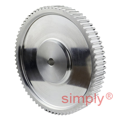 Drive-Flex P72-5M-15 - 5mm Pitch 72 Tooth Flangeless HTD Type Aluminium Pilot Bore Timing Pulley for 15mm Wide Belts