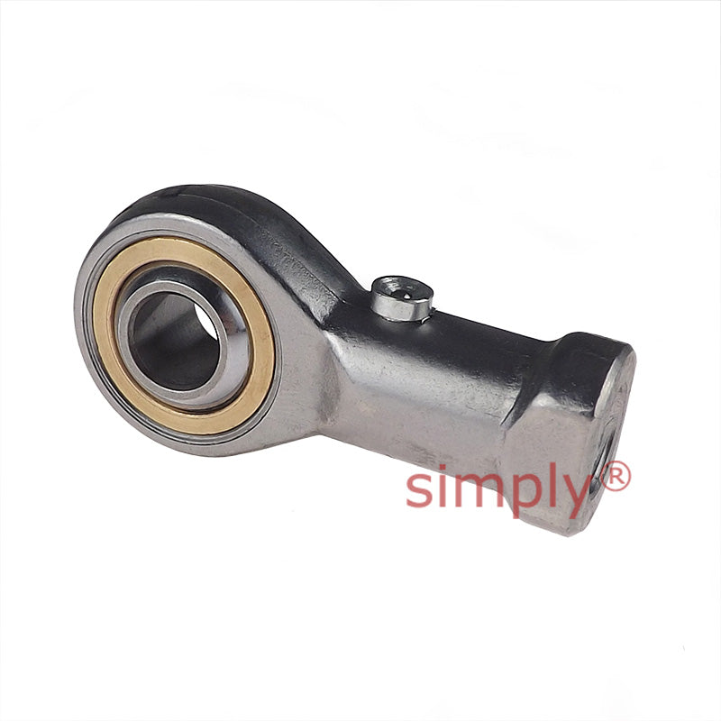 Fluro GILRS12 Left Hand Stainless Steel / Bronze Female Plain Rod End M12 Thread