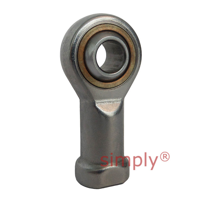 Fluro GILRSW35 Left Hand Zinc Plated Stainless Steel / PTFE Lined Maintenance Free Female Plain Rod End M36x2 Thread