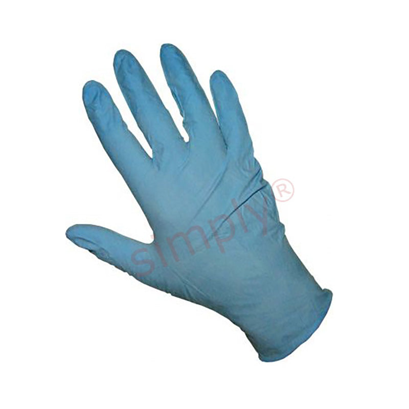 High Quality Powder Free Blue Nitrile Gloves Size S - Pack of 100