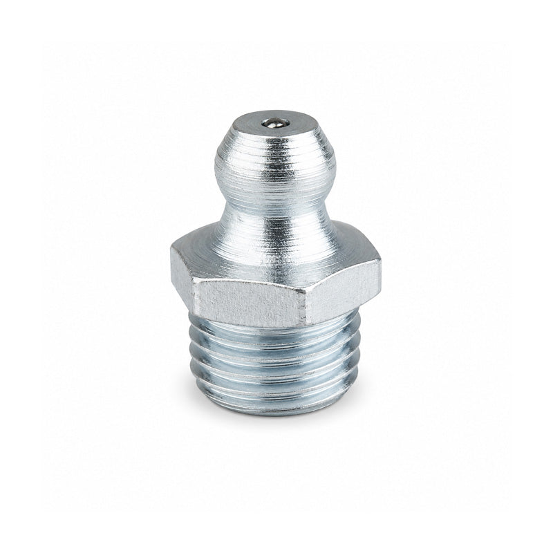 1/8 inch BSP Mild Steel Straight Grease Nipple Fitting