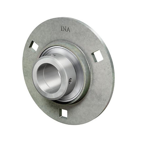 INA GRA45XL Four Bolt Sheet Steel Round Housing with Eccentric Collar Insert 45mm Bore