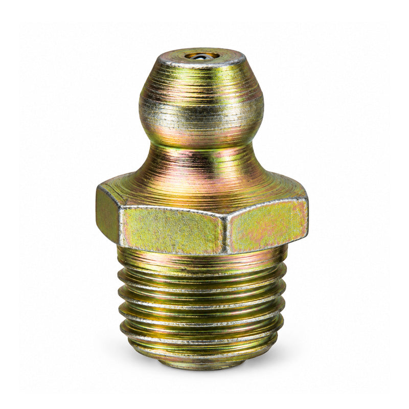 1/4x26 BSF Hardened Mild Steel Zinc Plated Straight Hydraulic Grease Nipples - Pack of 500