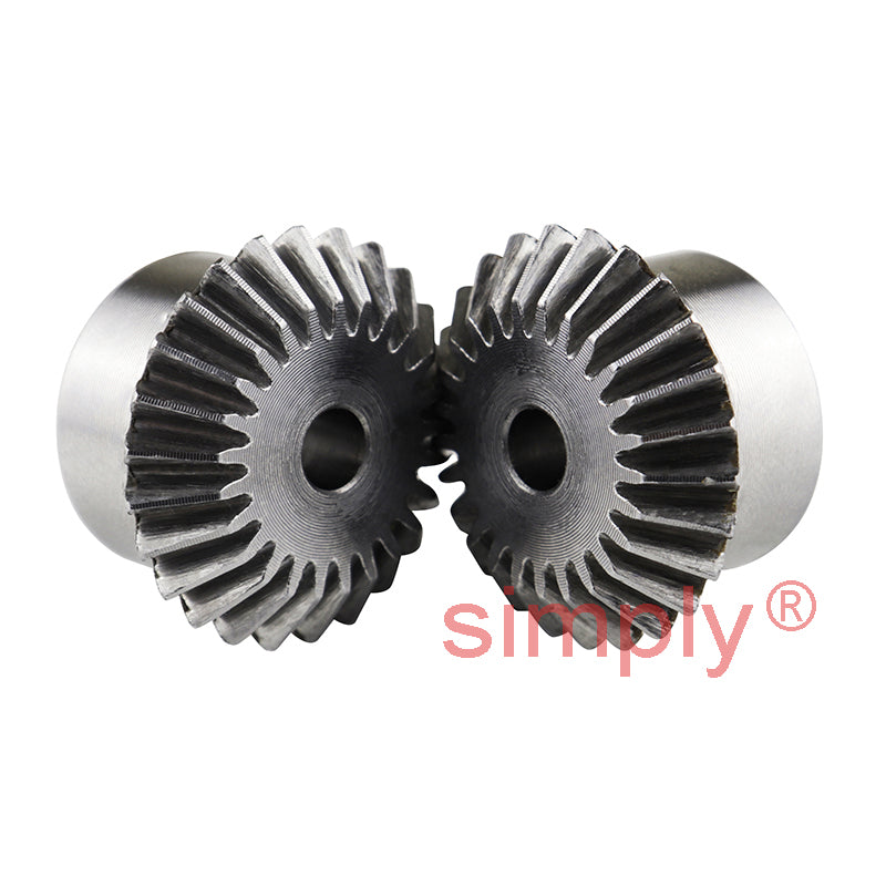SBM35/30 Metric En8 Steel Mitre Gear (Set of 2) 30 Tooth 3.5 MOD 20 Deg Pressure Angle
